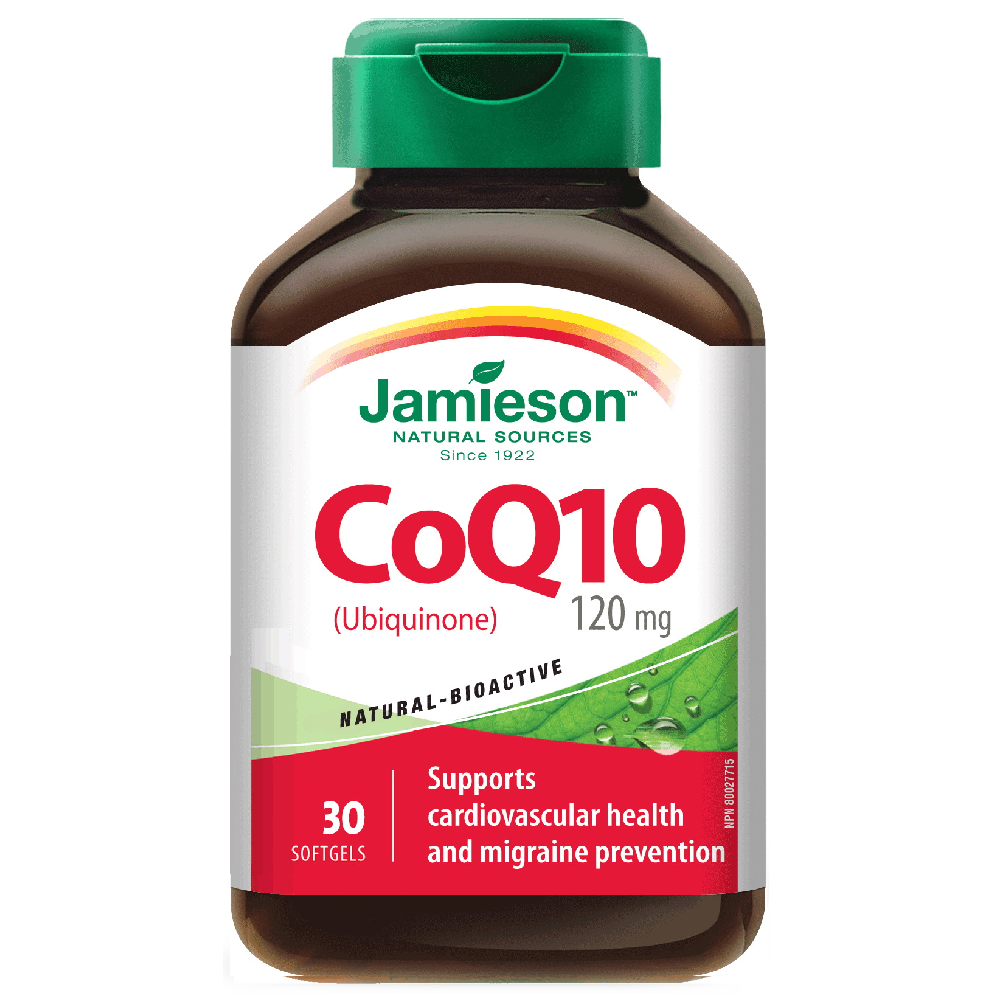 JAMIESON CoQ10 (Ubiquinone) 120 مجم 30 كبسولة هلامية