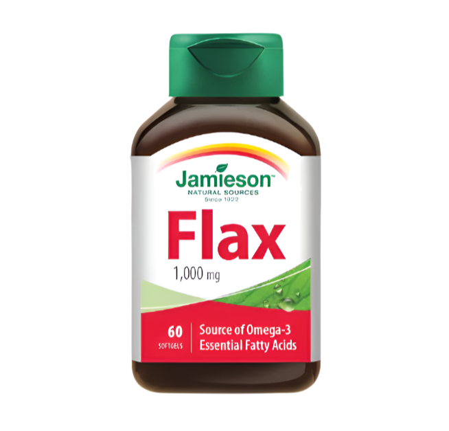 JAMIESON Flax 1000mg 60 كبسولة هلامية