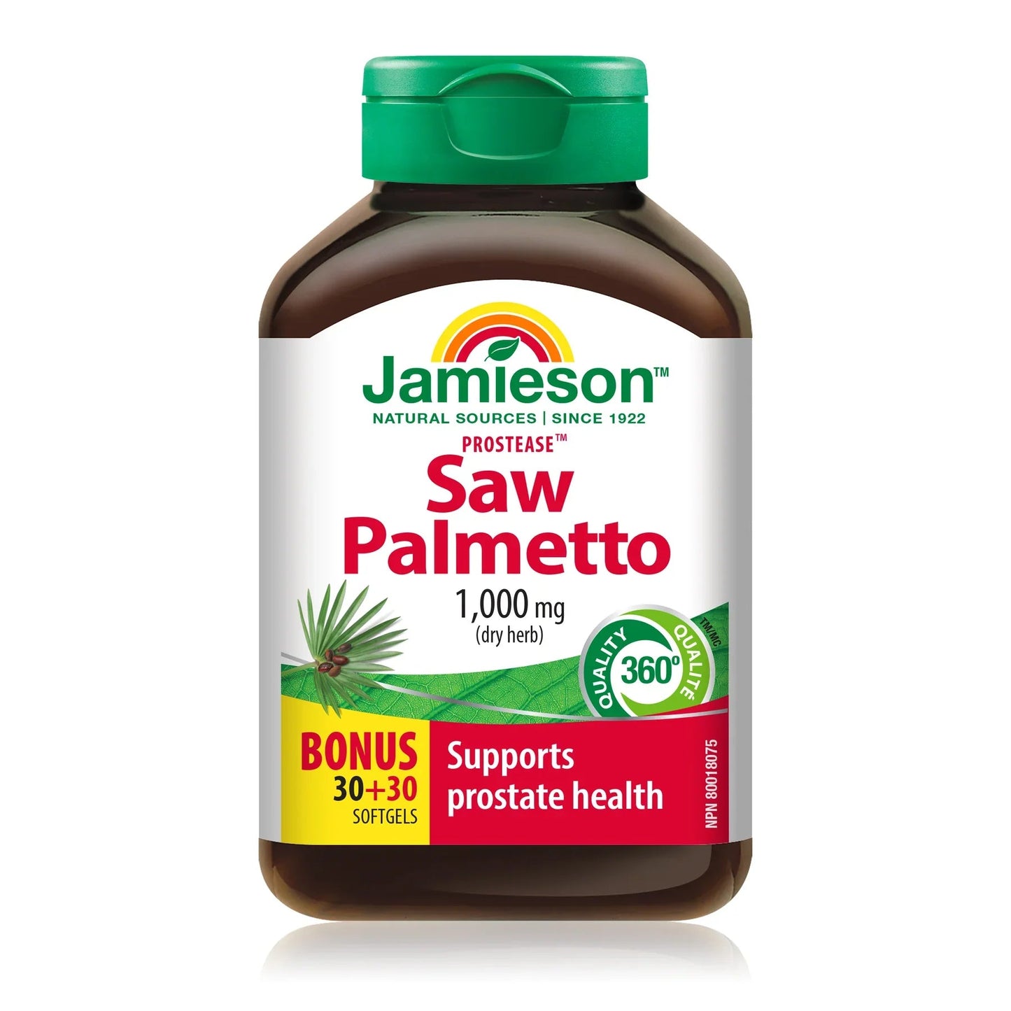 JAMIESON Saw Palmetto 1000 mg – 60 Softgels