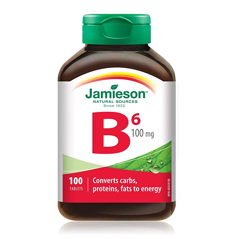 JAMIESON Vitamin B6 100 mg – 100 Tablets