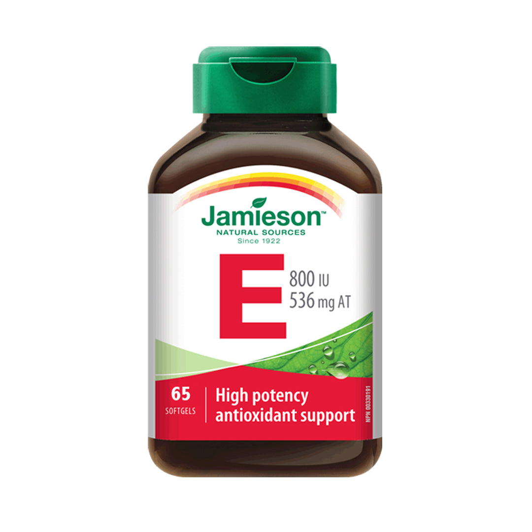 JAMIESON Vitamin E 800 IU – 65 Softgels