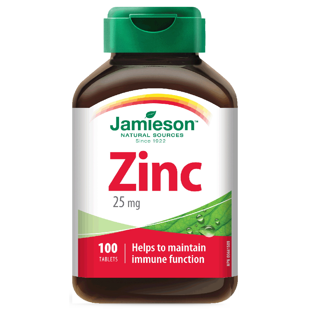 JAMIESON Zinc 25 mg – 100 Tablets